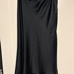 Abercrombie & Fitch Black Satin Maxi Skirt